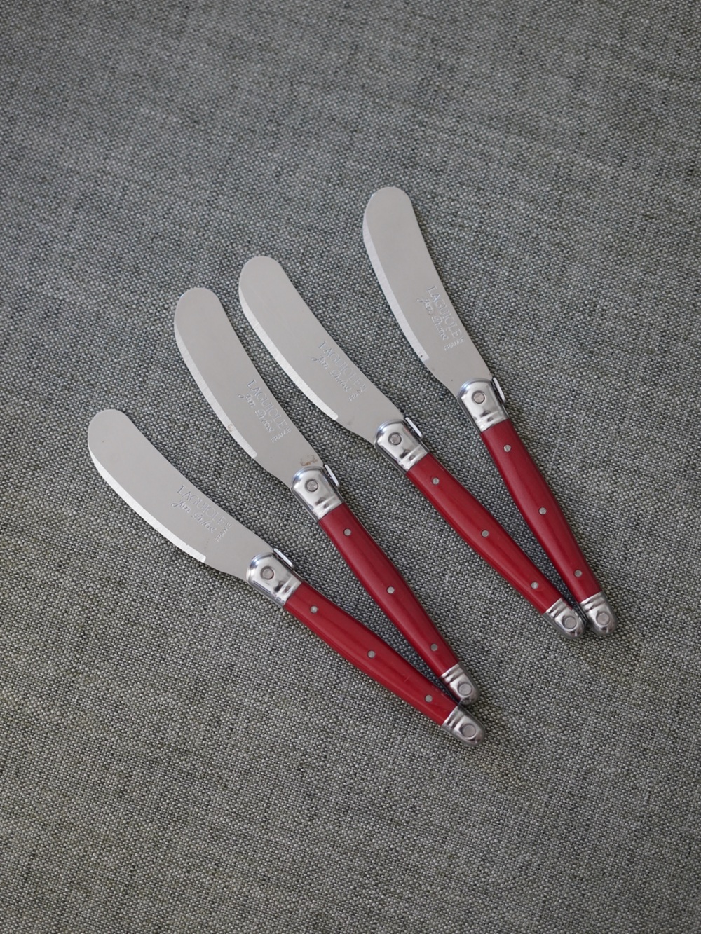 Laguiole Jean Dubost 4 Pièce Spreaders Cheese Knives